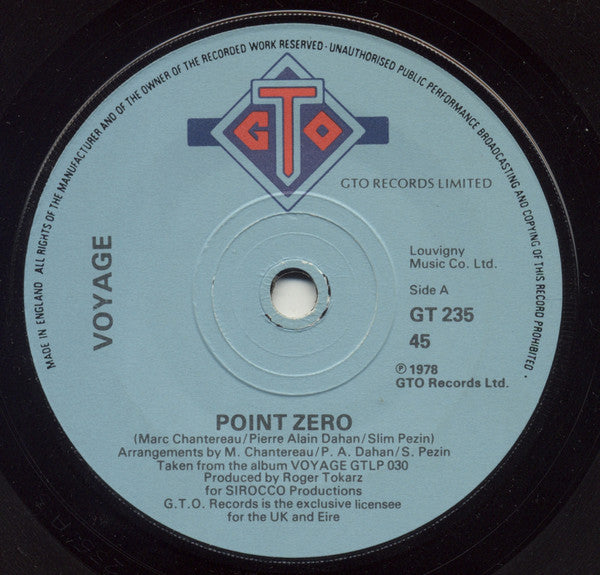 Voyage : Point Zero (7")