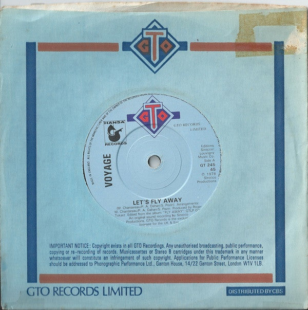 Voyage : Let's Fly Away (7")