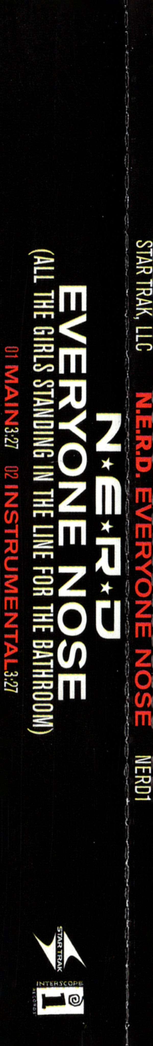 N*E*R*D : Everyone Nose (All The Girls Standing In The Line For The Bathroom) (CD, Single, Promo)