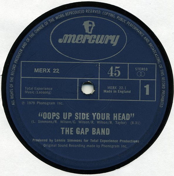 The Gap Band : Oops Up Side Your Head  (12", Single, 1st)