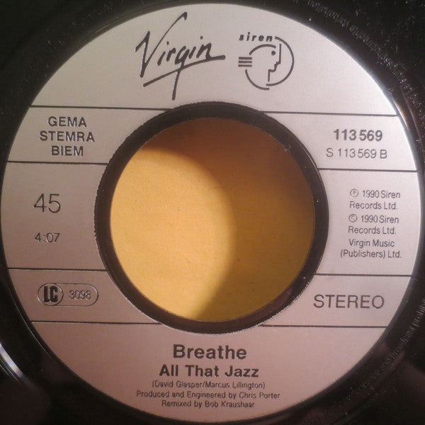 Breathe (3) : Say Hello (7", Single)