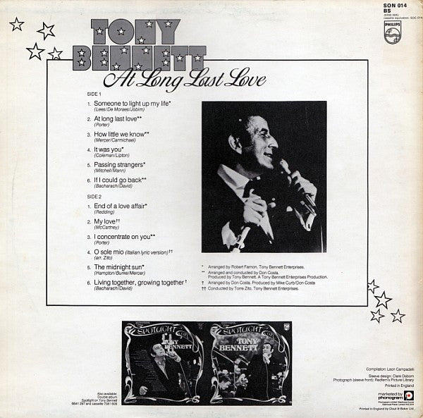 Tony Bennett : At Long Last Love (LP, Comp)