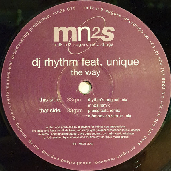 DJ Rhythm : The Way (12")