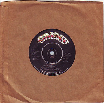 Jefferson Starship : Count On Me (7", Single)