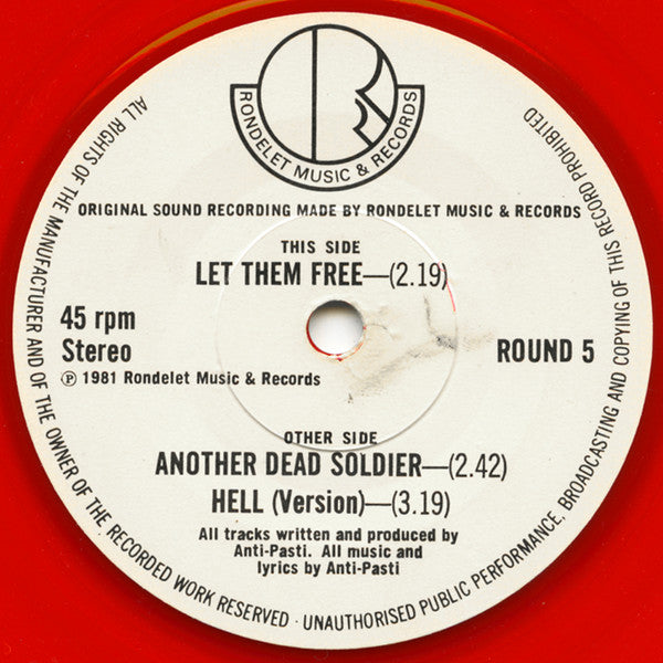 Anti-Pasti : Let Them Free (7", Red)