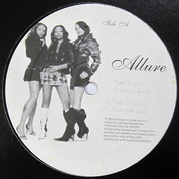 Allure (3) : Hate 2 Luv U (12")