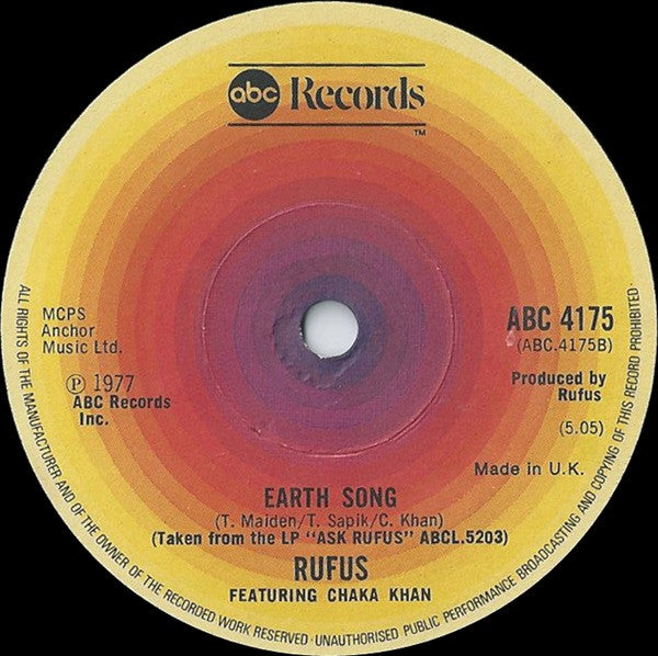 Rufus & Chaka Khan : Hollywood (7", Single)