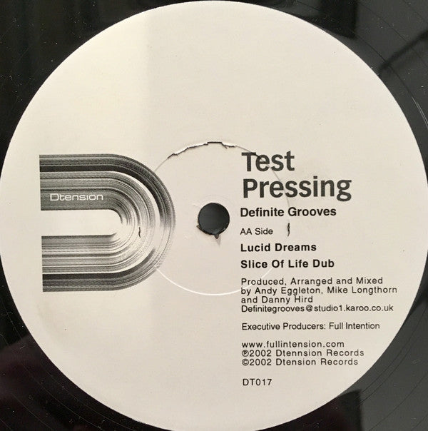 Definite Grooves : Lucid Dreams (12", TP)