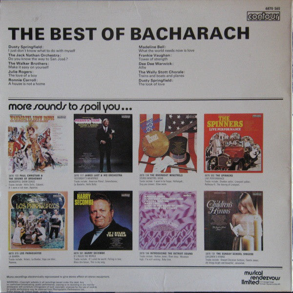 Various : The Best Of Bacharach (LP, Comp)
