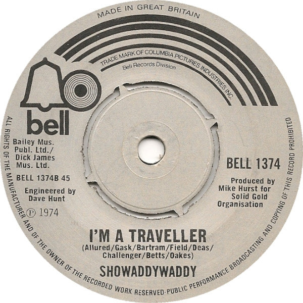 Showaddywaddy : Rock 'N' Roll Lady (7", Single)
