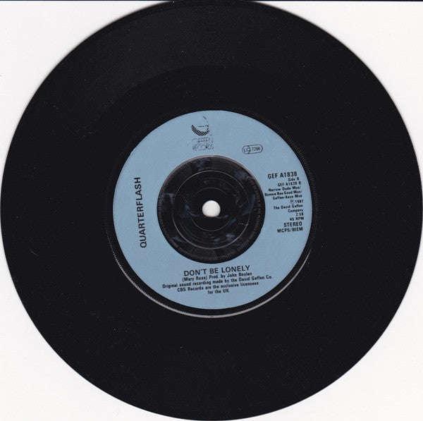Quarterflash : Harden My Heart (7", Single, Blu)