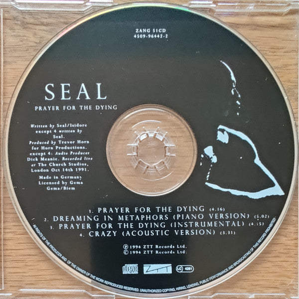 Seal : Prayer For The Dying (CD, Single)