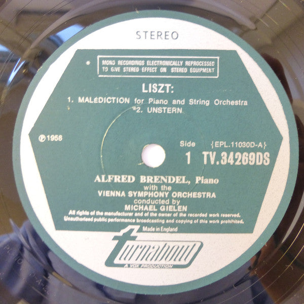 Franz Liszt / Alfred Brendel, Michael Gielen, Wiener Symphoniker : Malédiction - Unstern - Mephisto Waltz No.1 - Die Traurige Gondel No.2 (LP)