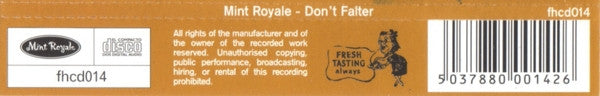 Mint Royale With Lauren Laverne : Don't Falter (CD, Single)