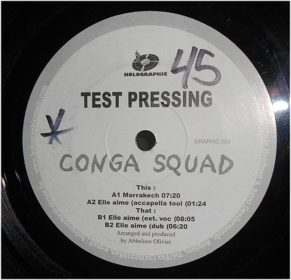 Conga Squad : Marrakech (12", TP)