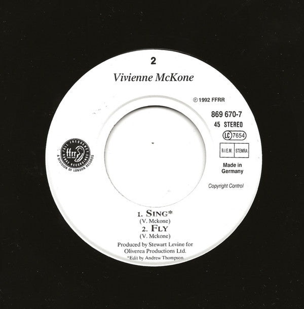 Vivienne Mckone : Sing (7")