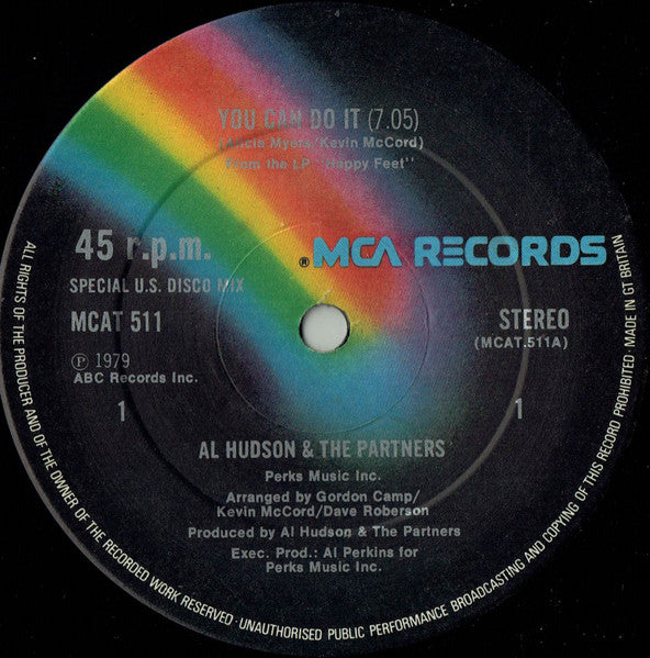 Al Hudson & The Partners : You Can Do It (12", Bla)