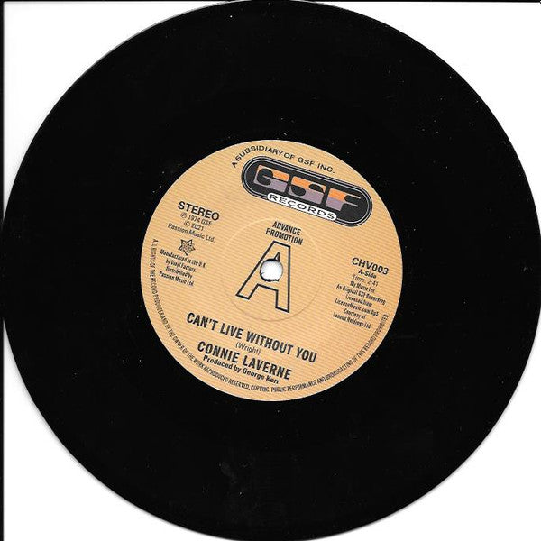 Connie Laverne / Anderson Brothers (2) : Can't Live Without You / I Can See Him Loving You (7", Promo)