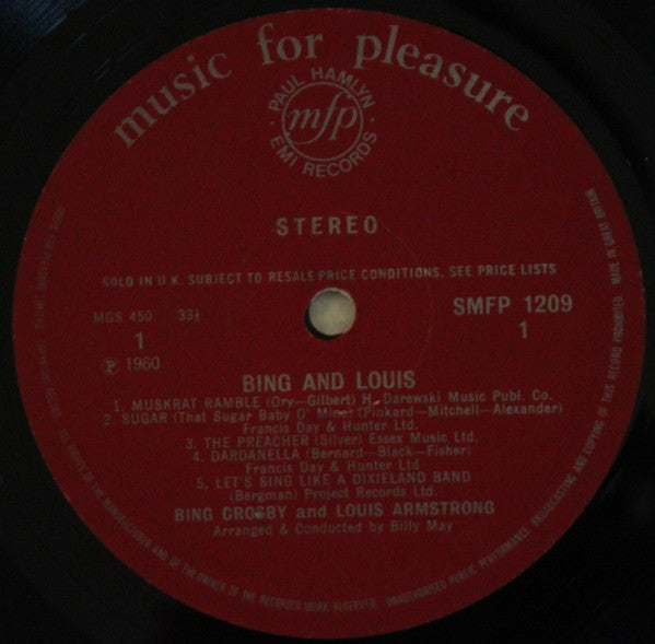 Bing Crosby & Louis Armstrong : Bing & Louis (LP)