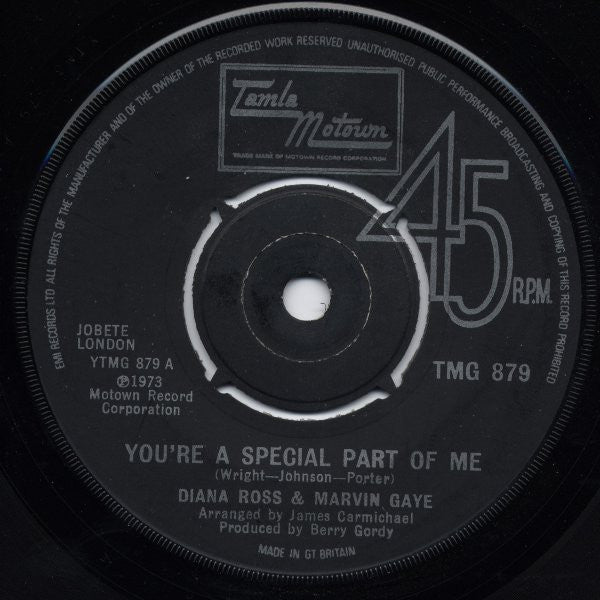 Diana Ross & Marvin Gaye : You're A Special Part Of Me (7", Single)