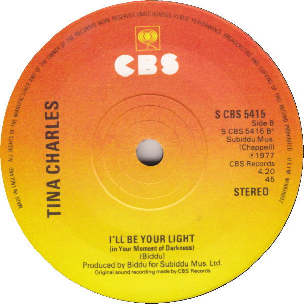 Tina Charles : Fallin' In Love In Summertime (7")