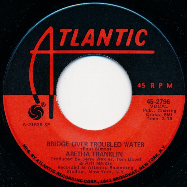Aretha Franklin : Bridge Over Troubled Water (7", Single, SP )