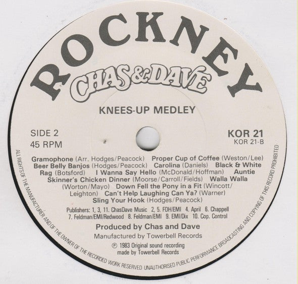 Chas And Dave : My Melancholy Baby (7", Single)