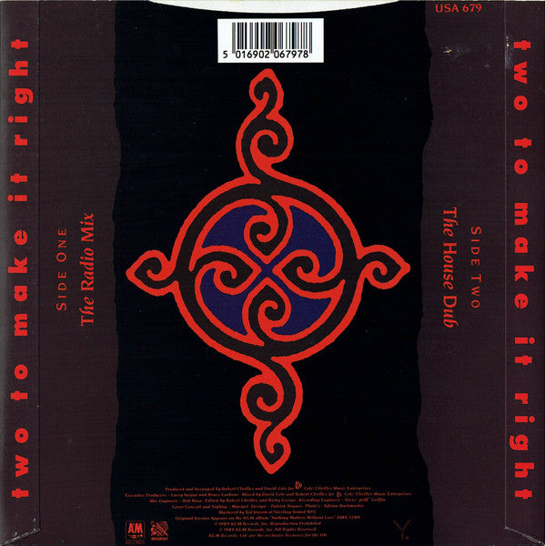 Seduction : Two To Make It Right (7", Single, Sil)