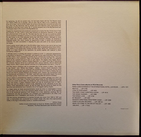 Perry Como : This Is Perry Como (2xLP, Comp, RM)
