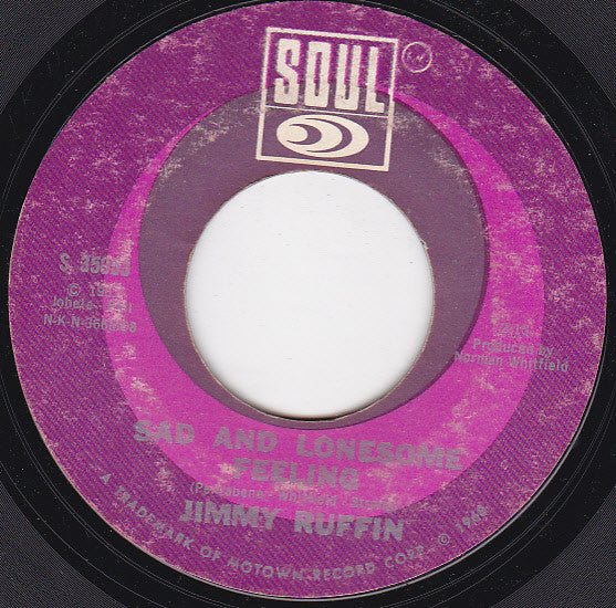 Jimmy Ruffin : Gonna Keep On Tryin' Till I Win Your Love / Sad And Lonesome Feeling (7")
