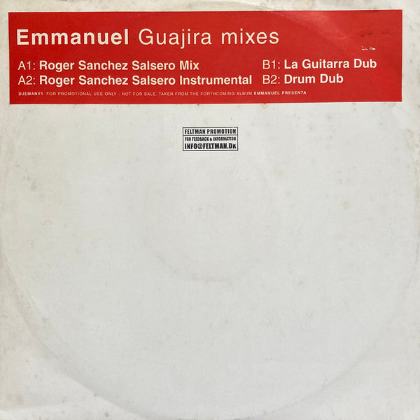Emmanuel : Guajira (Roger Sanchez Remixes) (12", Promo)