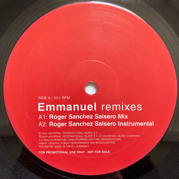 Emmanuel : Guajira (Roger Sanchez Remixes) (12", Promo)