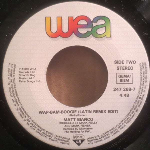 Matt Bianco : Nervous (Re-Recorded Version) (7", Single)