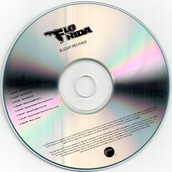 Flo Rida : Sugar (Remixes) (CDr, Single, Promo)