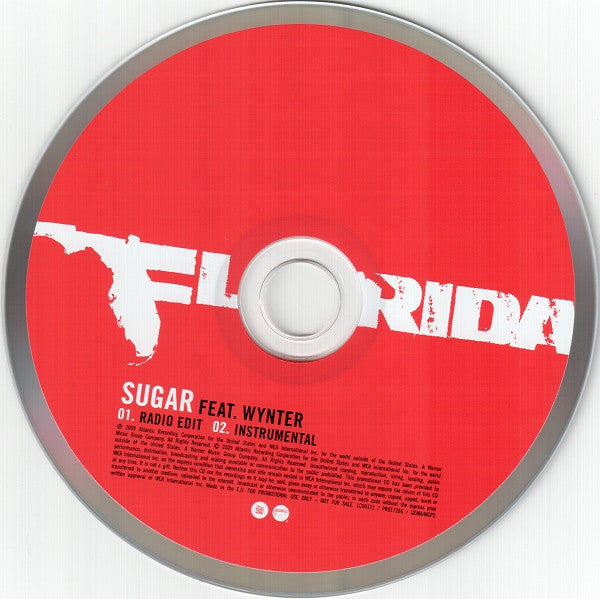 Flo Rida Feat. Wynter Gordon : Sugar (CD, Single, Promo)
