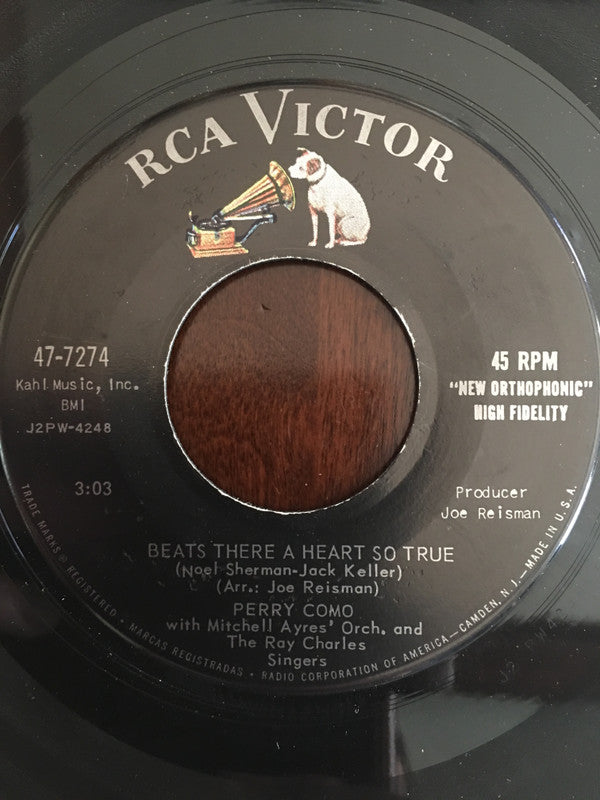 Perry Como : Moon Talk / Beats There A Heart So True (7")