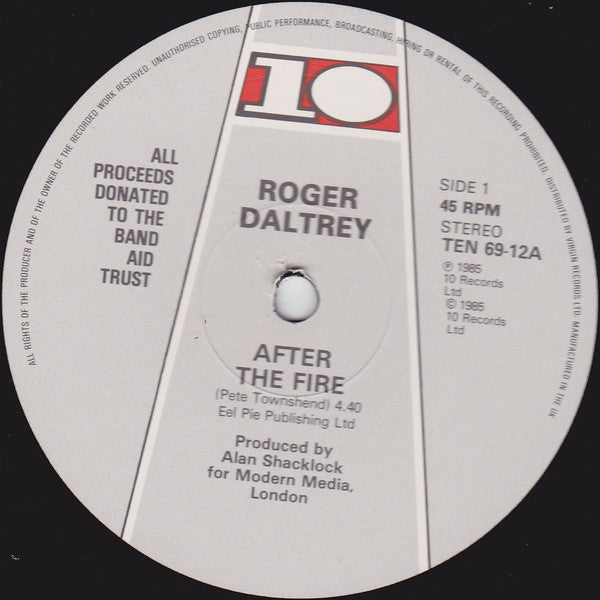Roger Daltrey : After The Fire (12", Single)