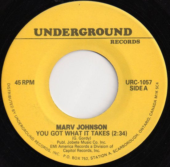 Marv Johnson : You Got What It Takes / (You've Got To) Move Two Mountains (7")