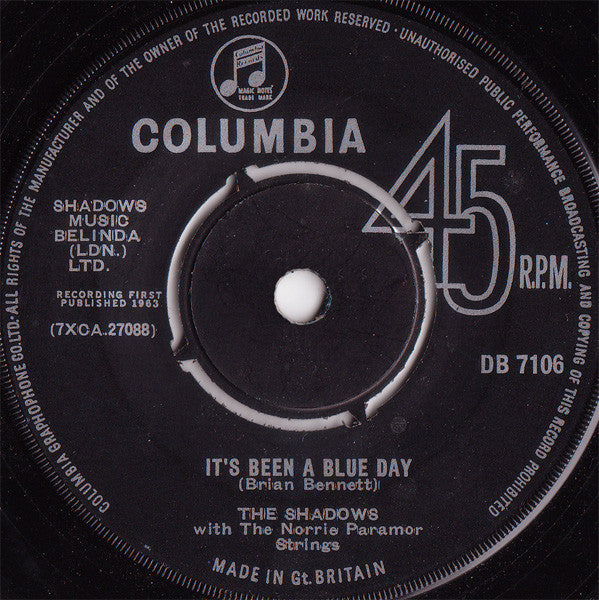 The Shadows : Shindig (7", Single)