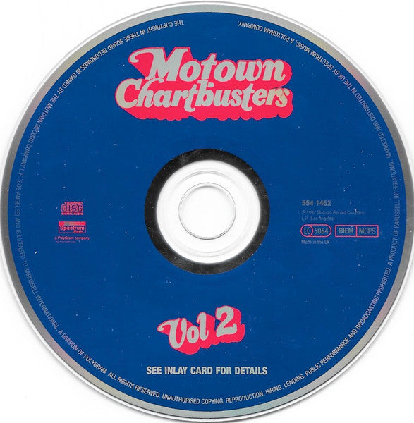 Various : Motown Chartbusters Vol.2 (CD, Comp, RE)