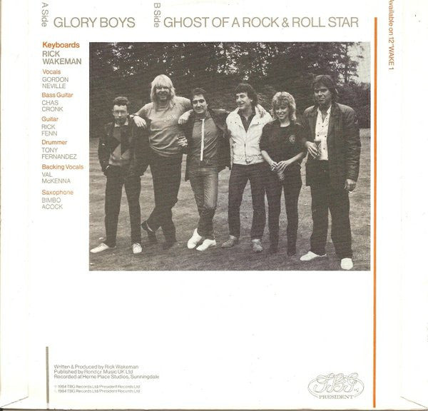 Rick Wakeman : Glory Boys (7", Single)