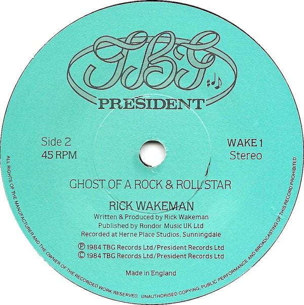 Rick Wakeman : Glory Boys (7", Single)