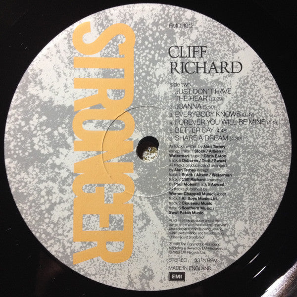 Cliff Richard : Stronger (LP, Album)