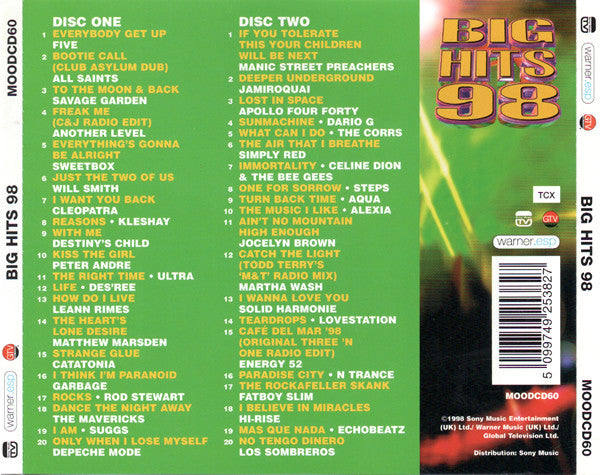 Various : Big Hits 98 (2xCD, Comp)
