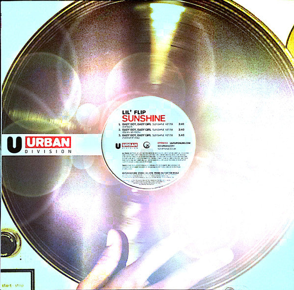 Lil' Flip : Baby Boy, Baby Girl / Sunshine (12", Promo)