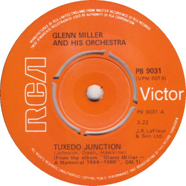 Glenn Miller And His Orchestra : Tuxedo Junction / American Patrol (7")