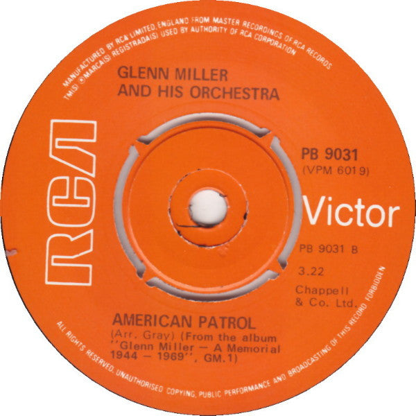 Glenn Miller And His Orchestra : Tuxedo Junction / American Patrol (7")