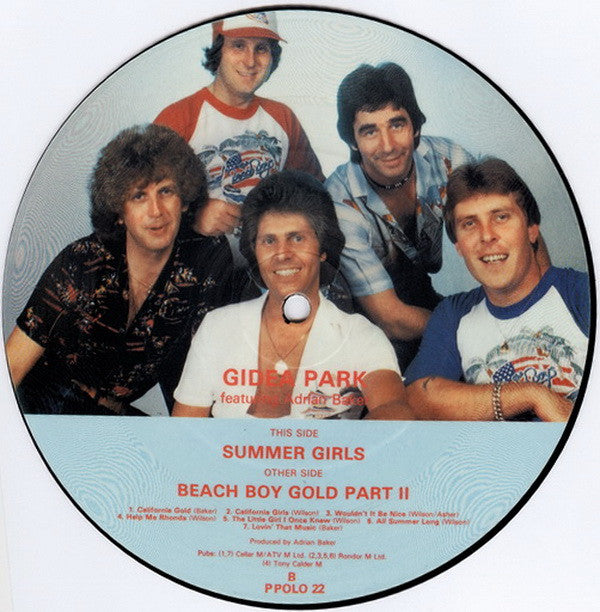 Gidea Park Featuring Adrian Baker : Beach Boy Gold Part II (7", Single, P/Mixed, Pic)