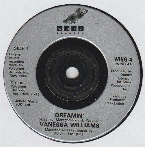 Vanessa Williams : Dreamin' (7", Single)