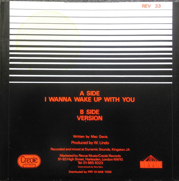 Boris Gardiner : I Want To Wake Up With You (12", Single)